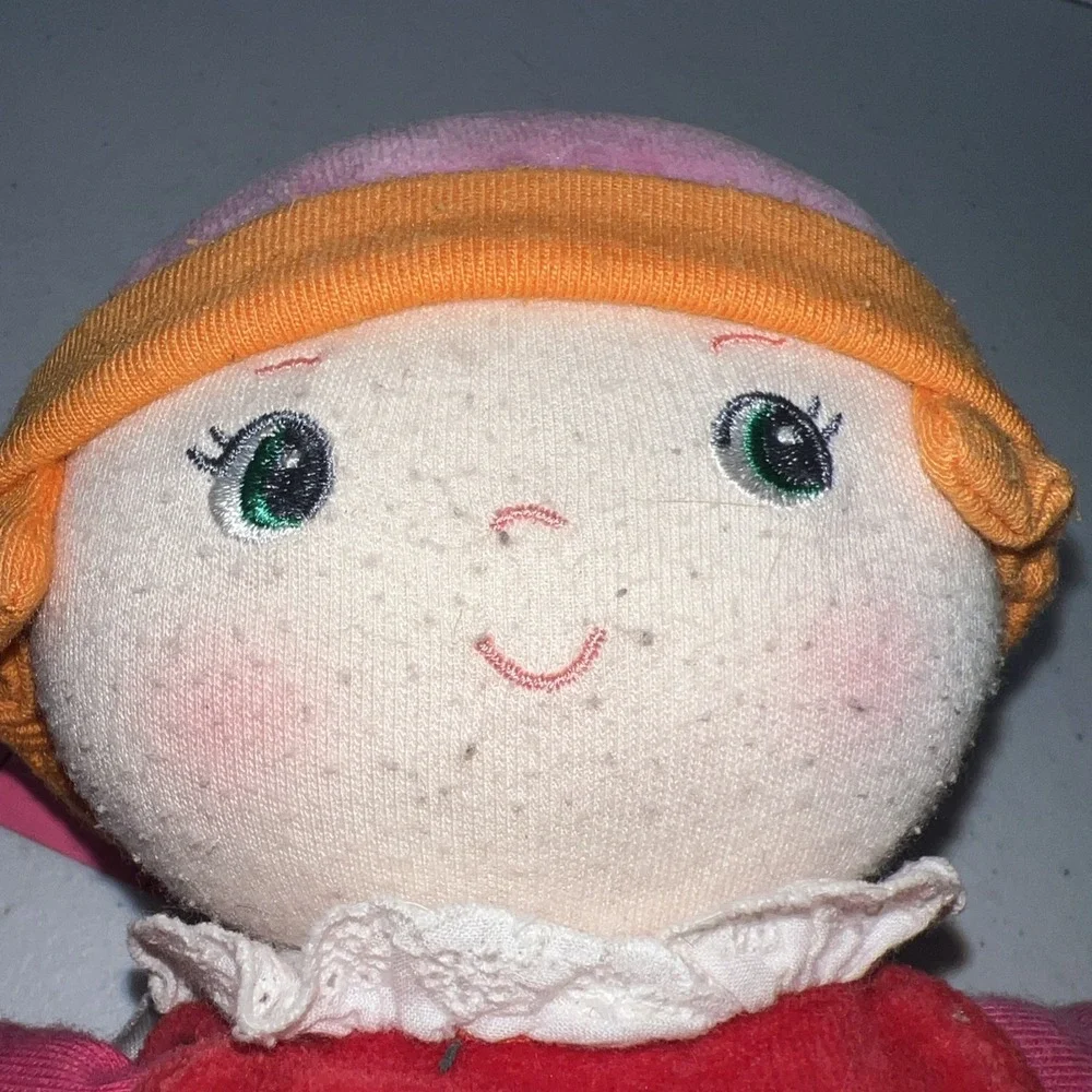 Corolle Poupée 2012 French Soft Plush Rag Doll In Colorful Dress HTF Rare 13